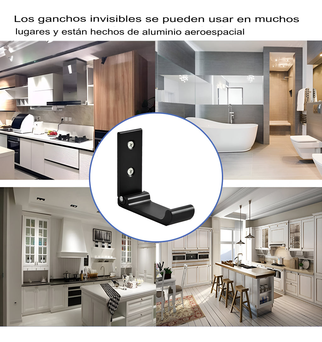 Perchero Plegable Pared - Dorado