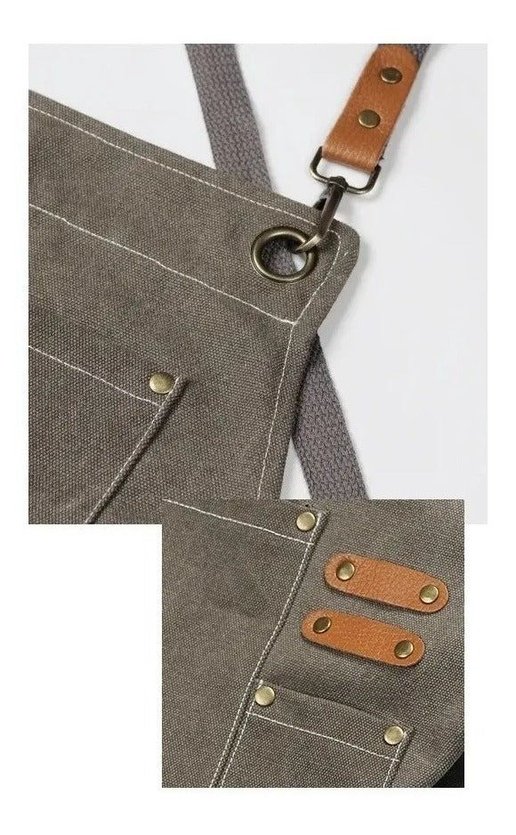 Delantal de Cocina Jean - Marrón