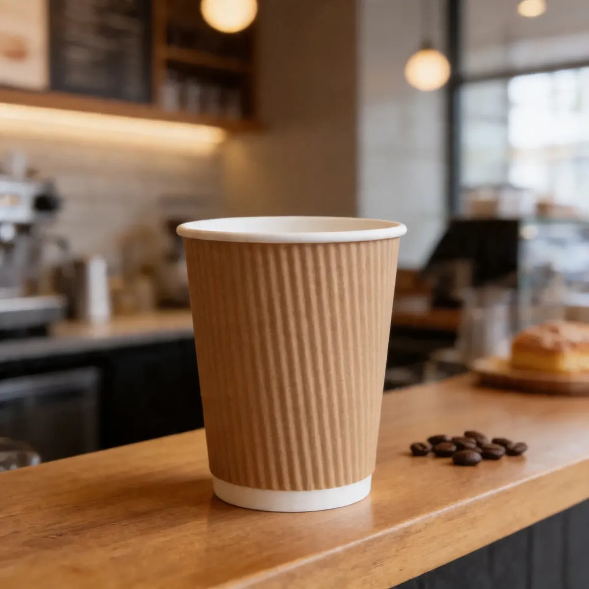 Vaso Café Térmico X50un Papel Doble Pared Descartable 285ml