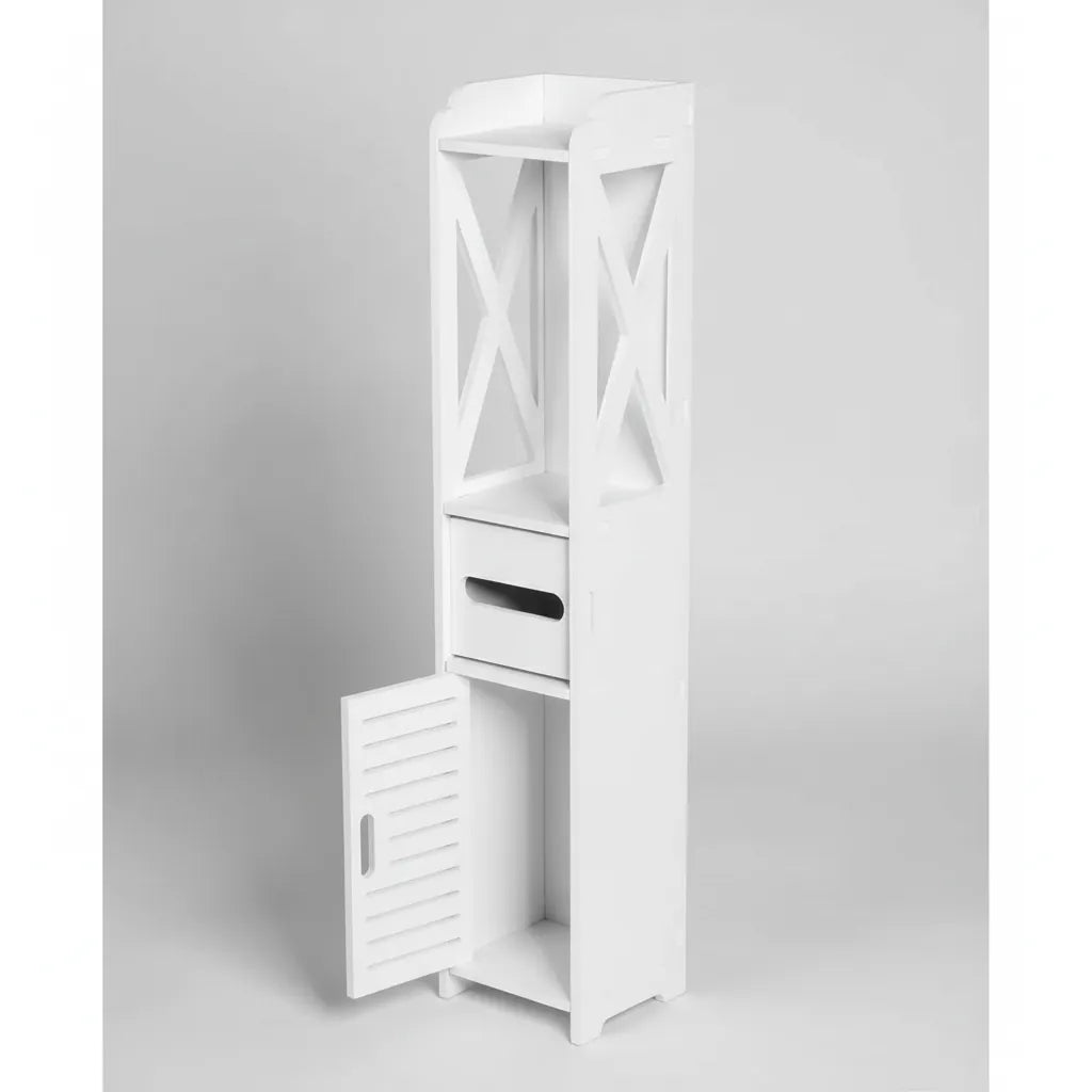 Mueble Organizador Multiuso Puerta Estantes Ideal Baño