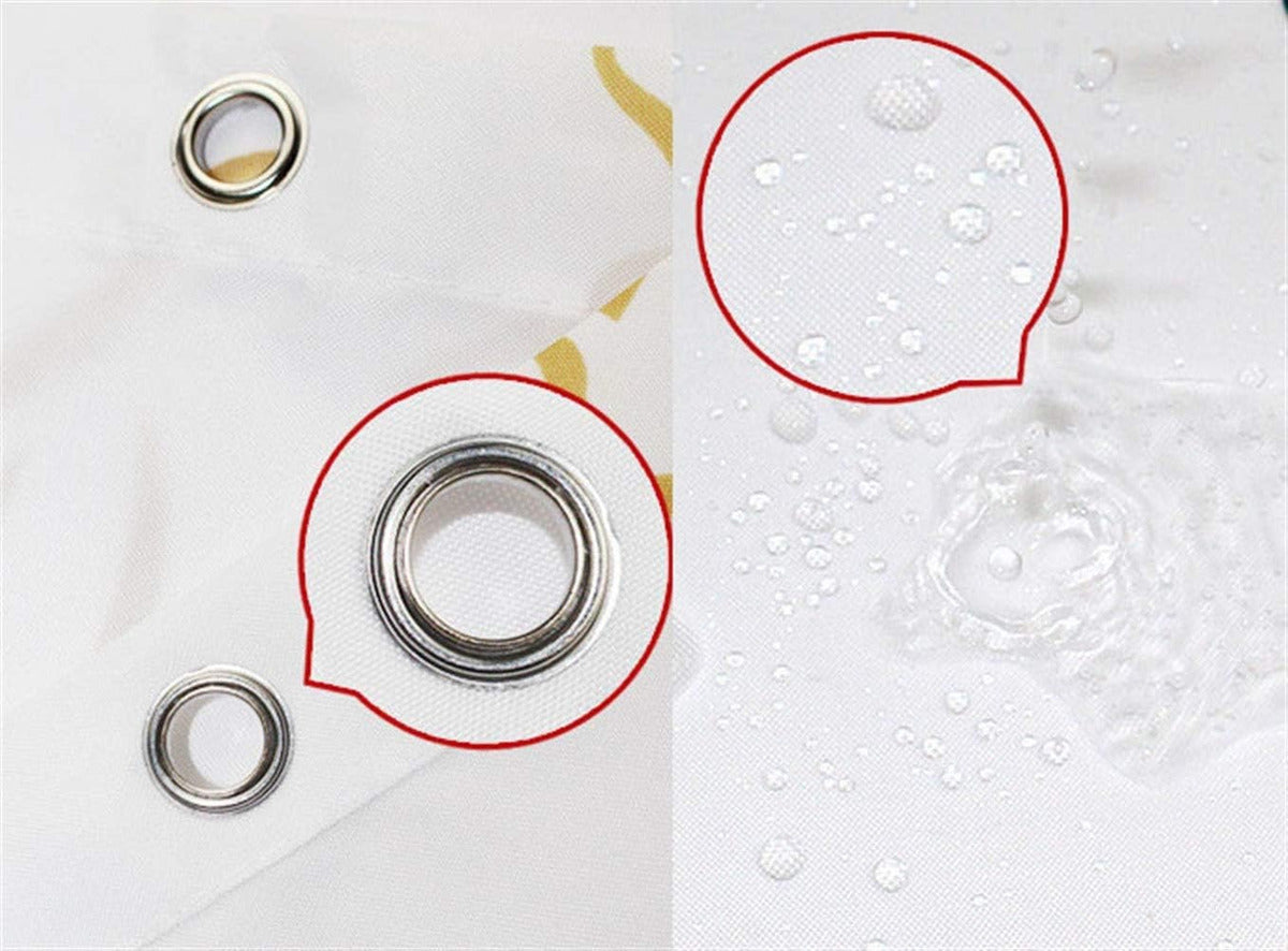 Cortina de Baño 180 x 150cm + 12 argollas