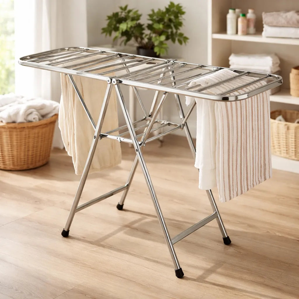 Tender Reforzado Ropa De Acero Inoxidable Plegable Grande