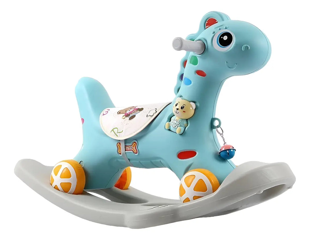 Caballo Mecedor Caballito Balancín Con Ruedas 2 En 1