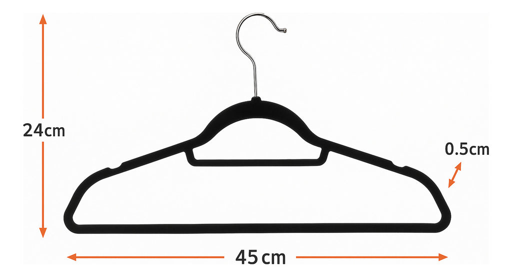 Percha Terciopelo - Pack x 10