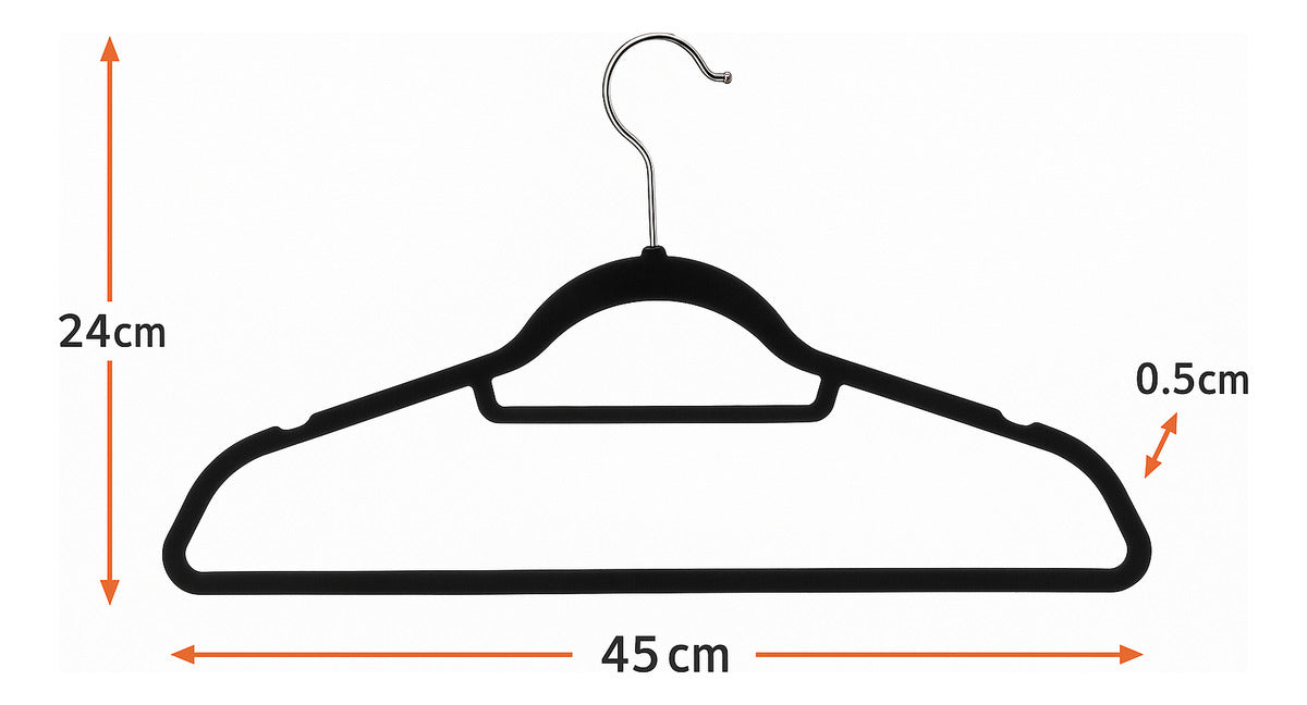 Percha Terciopelo - Pack x 10