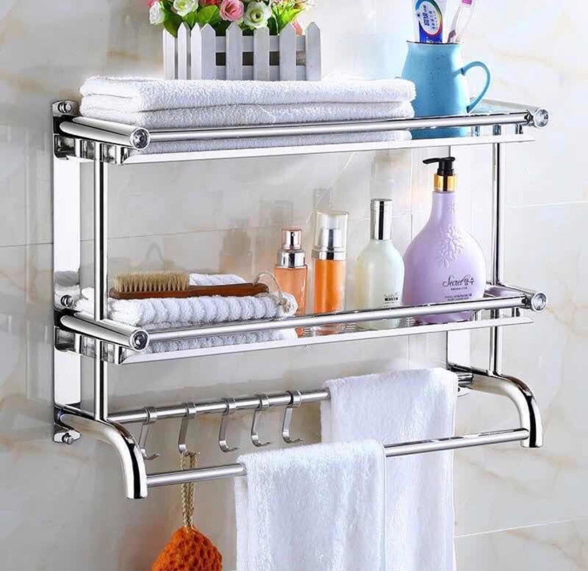 Organizador Baño con Toallero