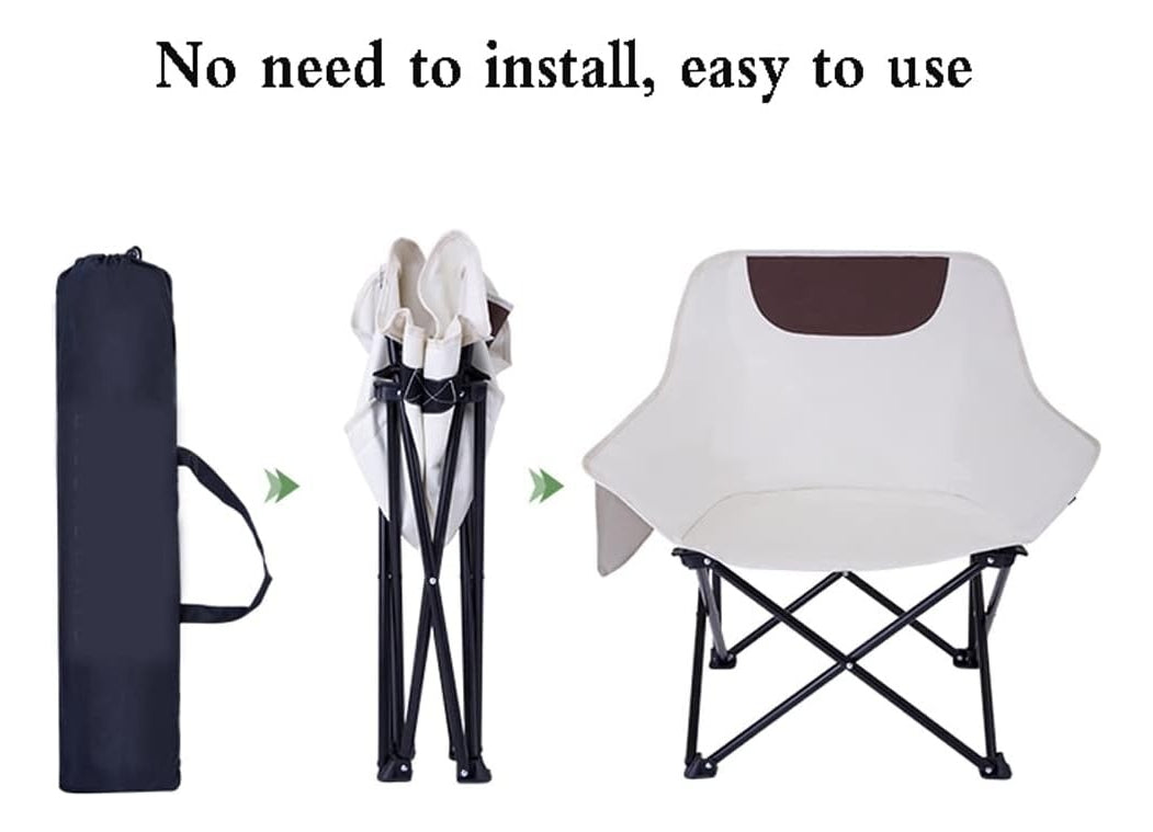 Silla de Camping Plegable - Amarillo