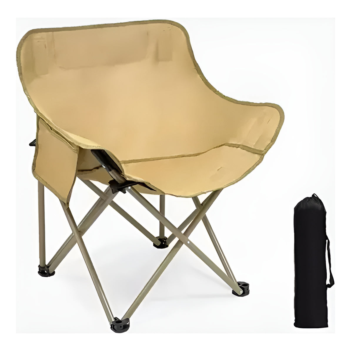 Silla de Camping Plegable - Amarillo