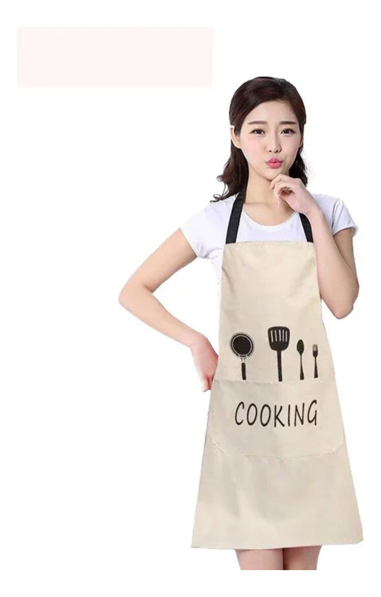 Delantal De Cocina Chef Unisex Con Ajuste + Bolsillo