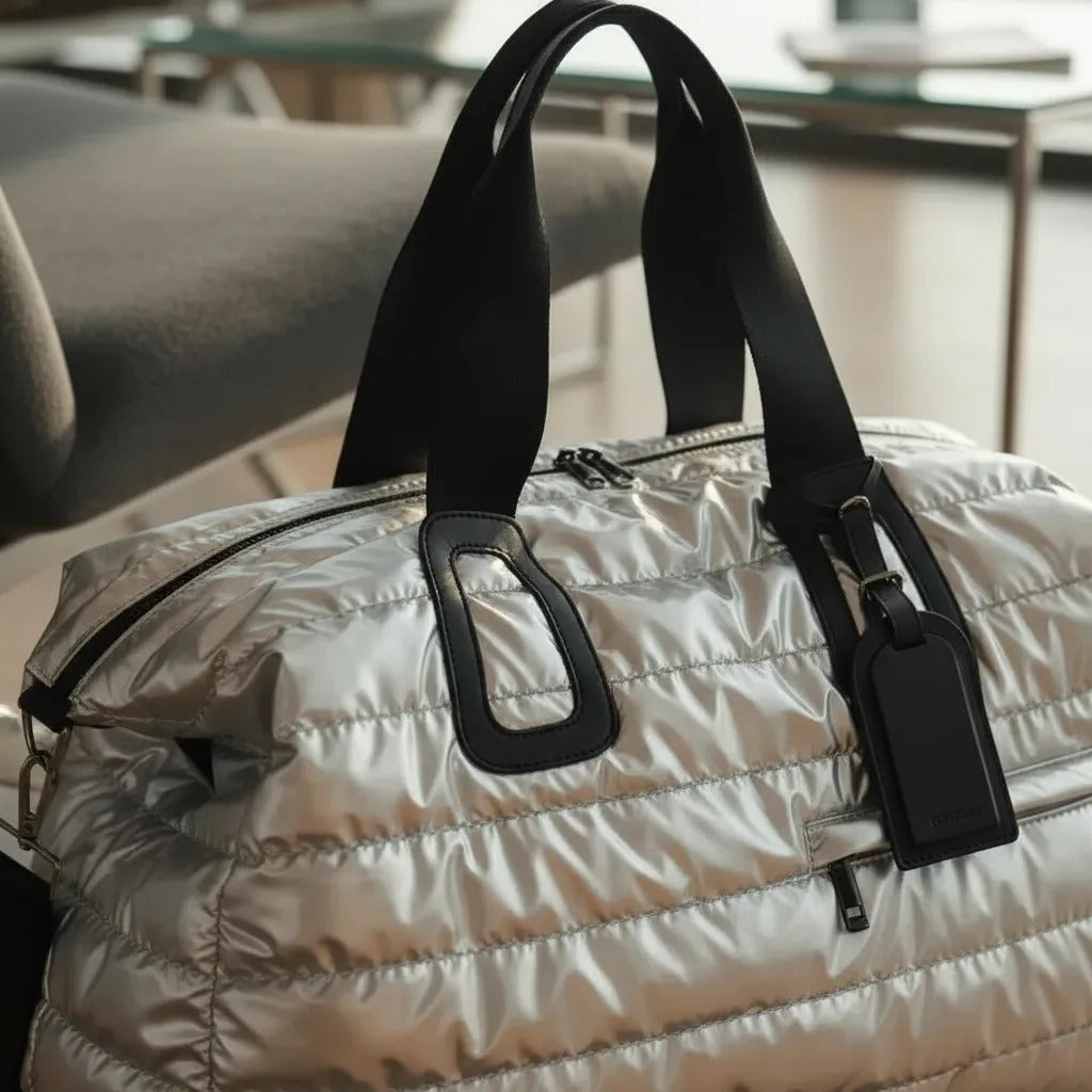 Bolso Acolchonado Silver
