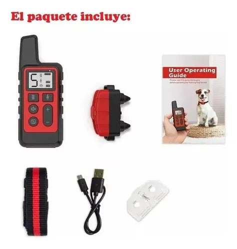 Collar Perros Adiestramiento Remoto Sumergible Profesional