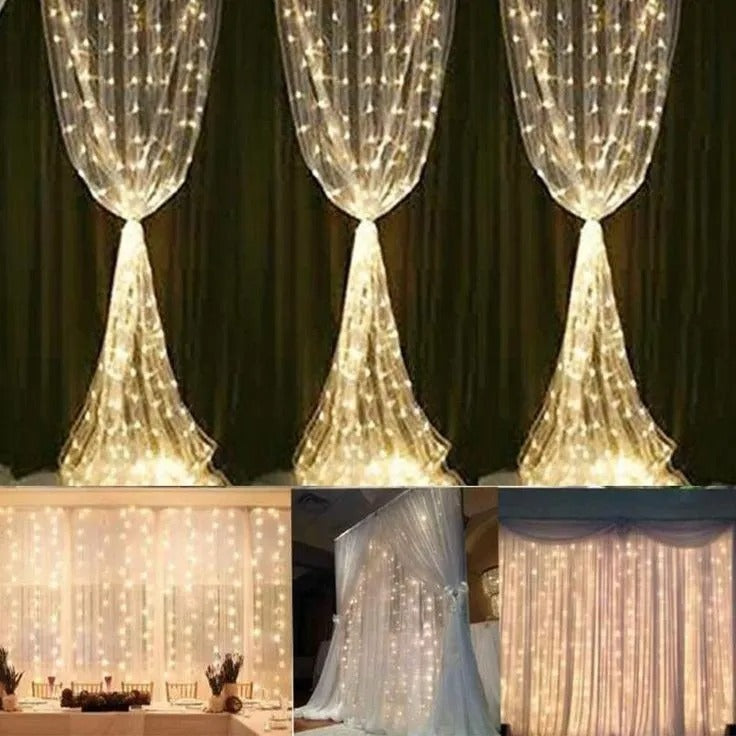 Cortina luz 3x3 metros Cálida