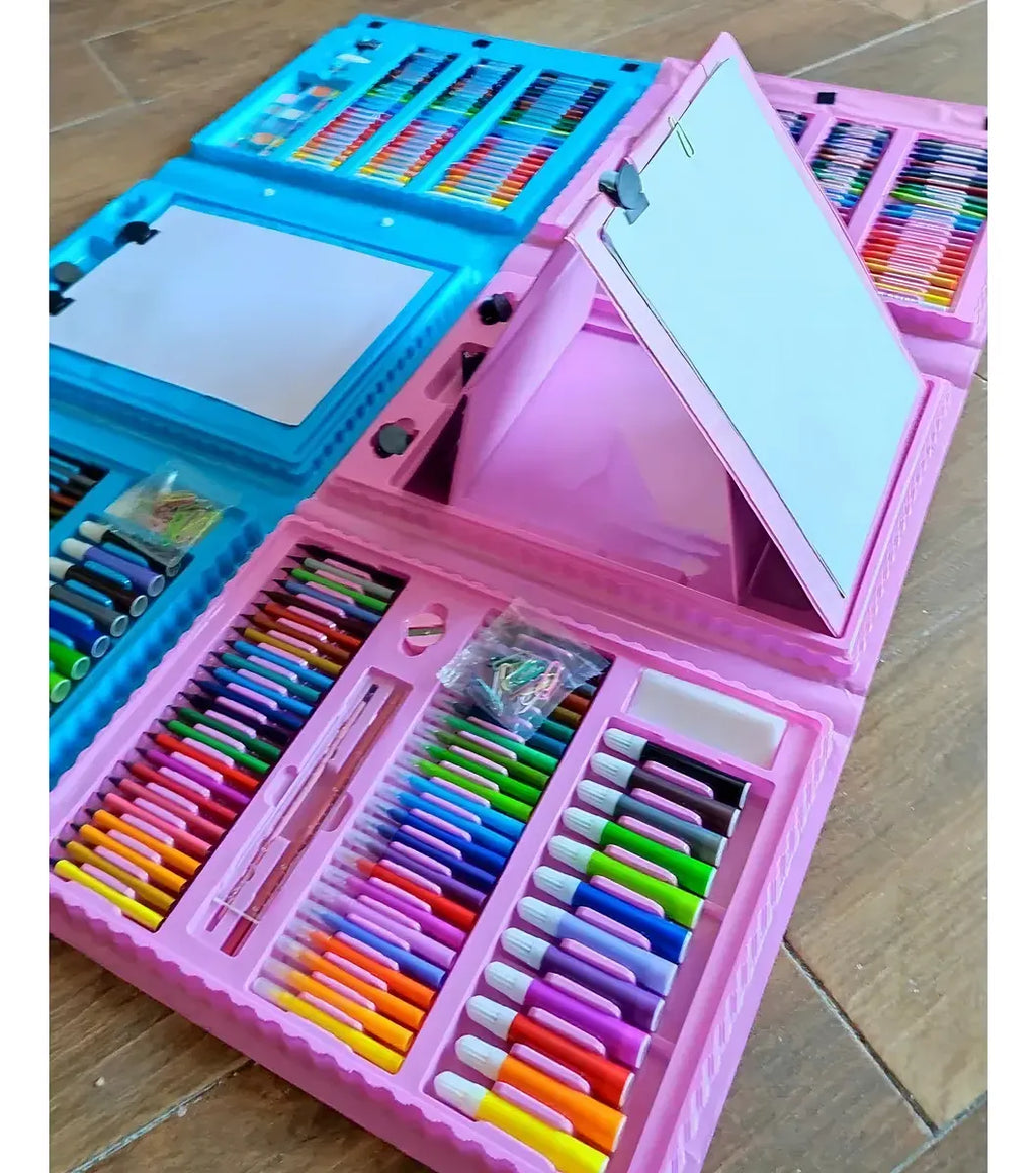 Set Arte Infantil Dibujo Pintura Maletín Valija X 208 Piezas