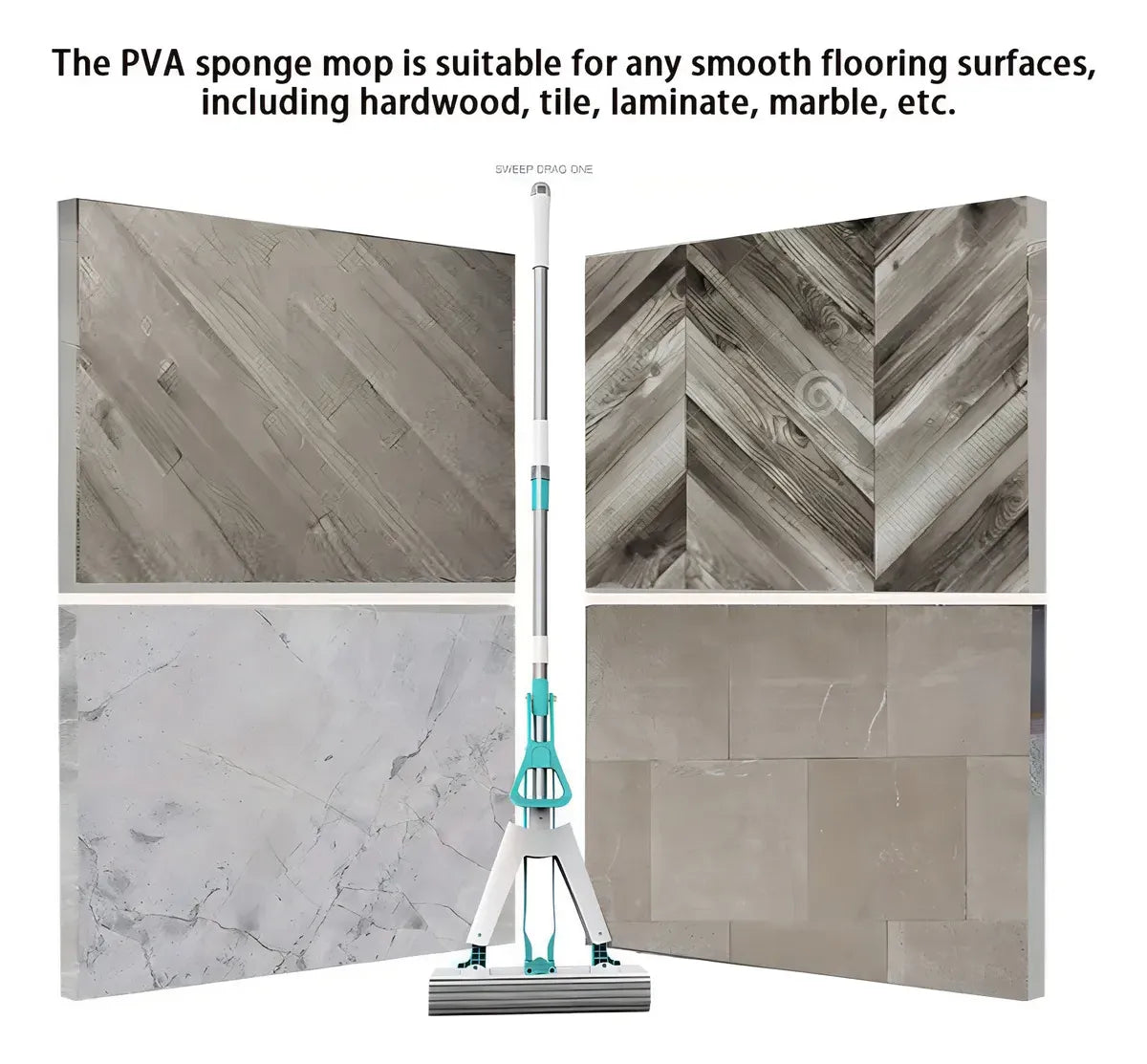 Mopa Trapeador Plegable Lampazo Escurridor Esponja Absorbente