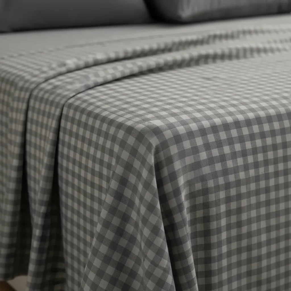 Juego De Sabanas Quality Ultra Suave - Gris Oscuro Queen