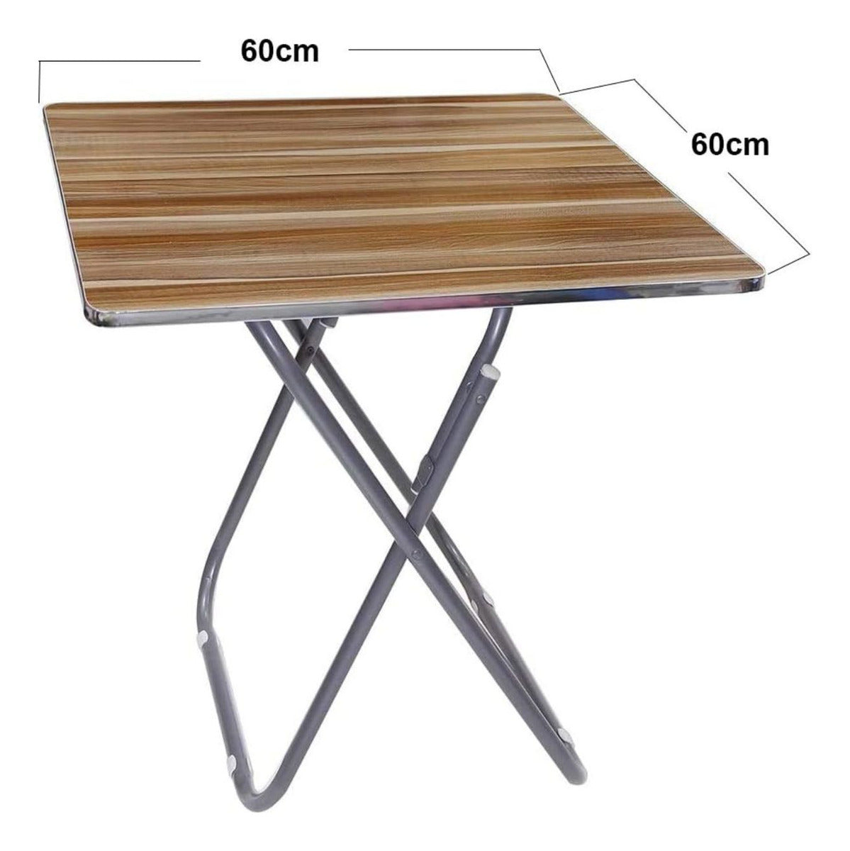 Mesa Plegable Simil Madera 60x60cm