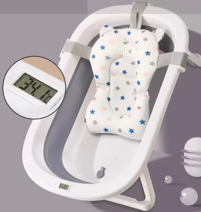 Baño Bañito Bebes Plegable Con Termómetro Con Baby Splash