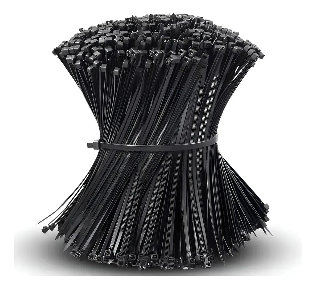 Precintos Plásticos Bolsa 100 Unidades 2,8x200mm Color Negro