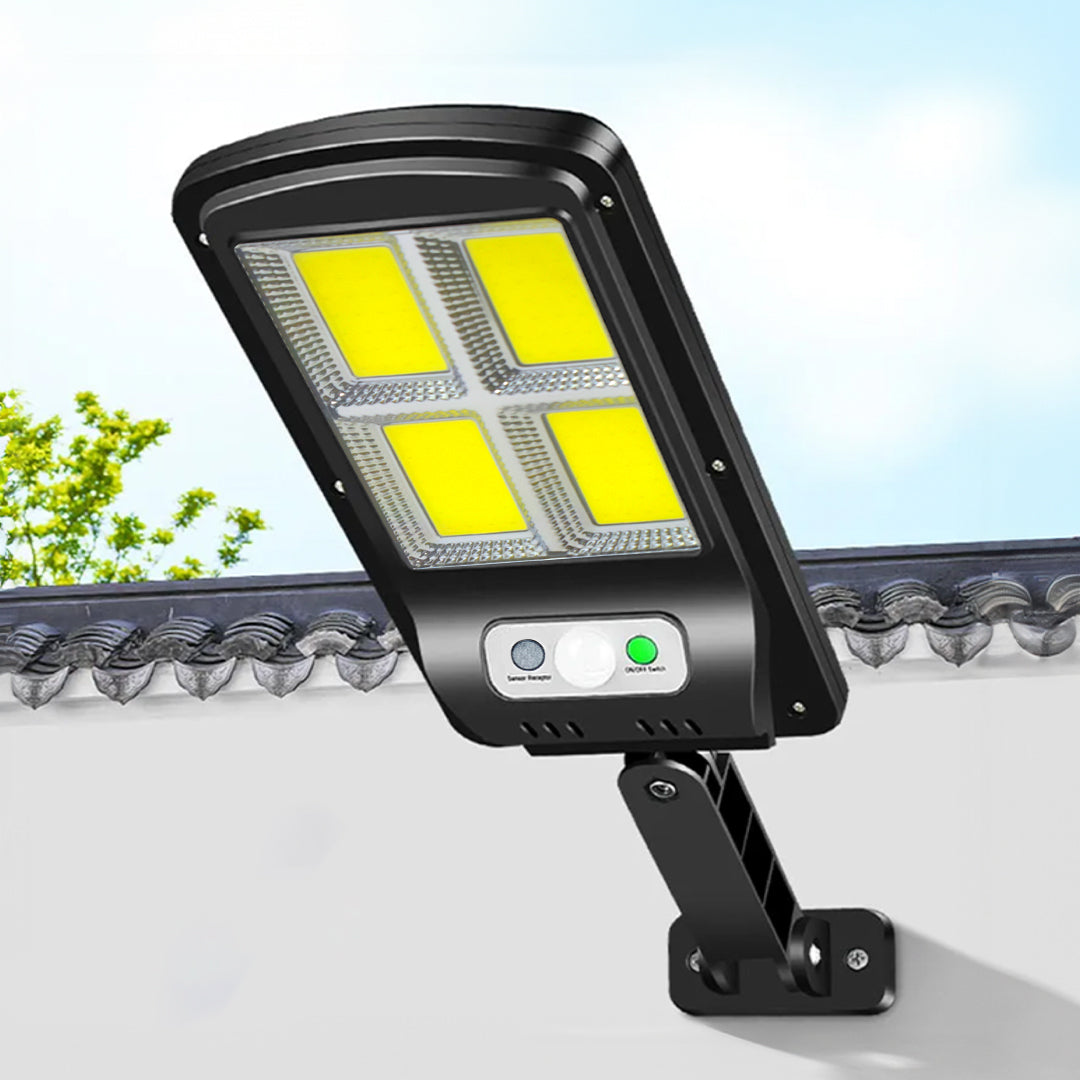 Luz Foco Exterior Solar Con Sensor + Control Remoto