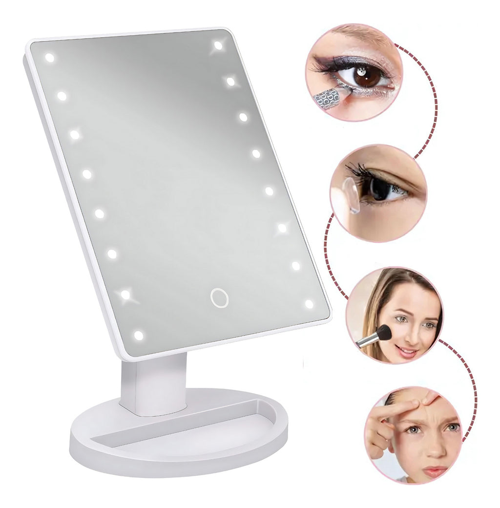 Espejo Rectangular Maquillaje con Luz