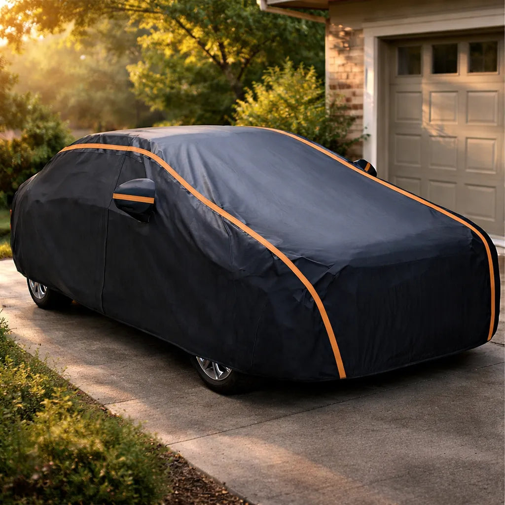 Funda Cubre Auto Lona Impermeable Afelpada Cobertor De Auto