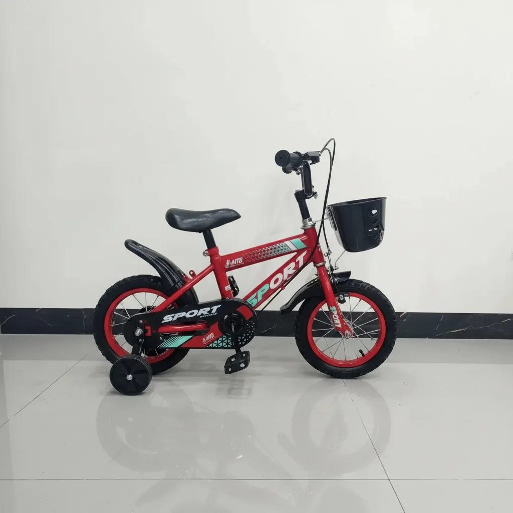 Bicicleta Infantil Rodado 12 y 16 con Rueditas, Canasto y Guardabarros