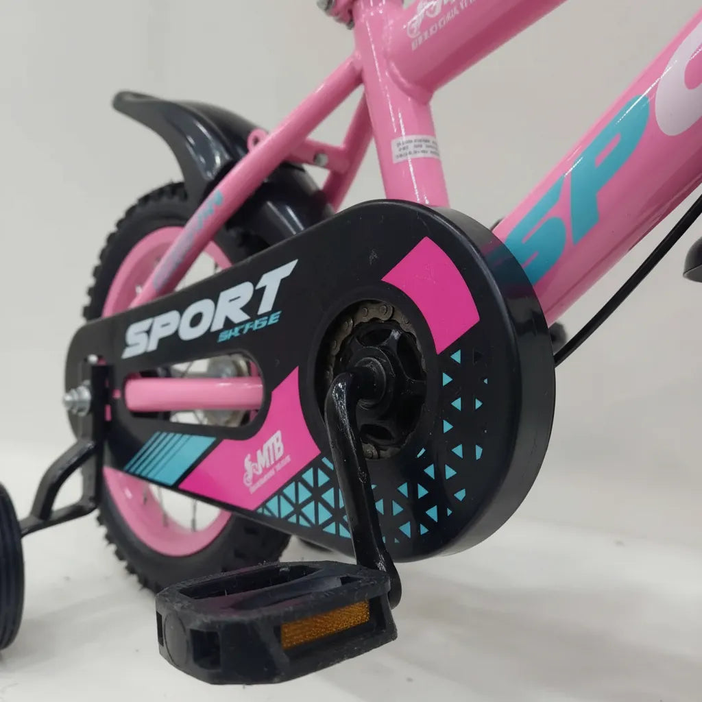 Bicicleta Infantil Rodado 12 y 16 con Rueditas, Canasto y Guardabarros