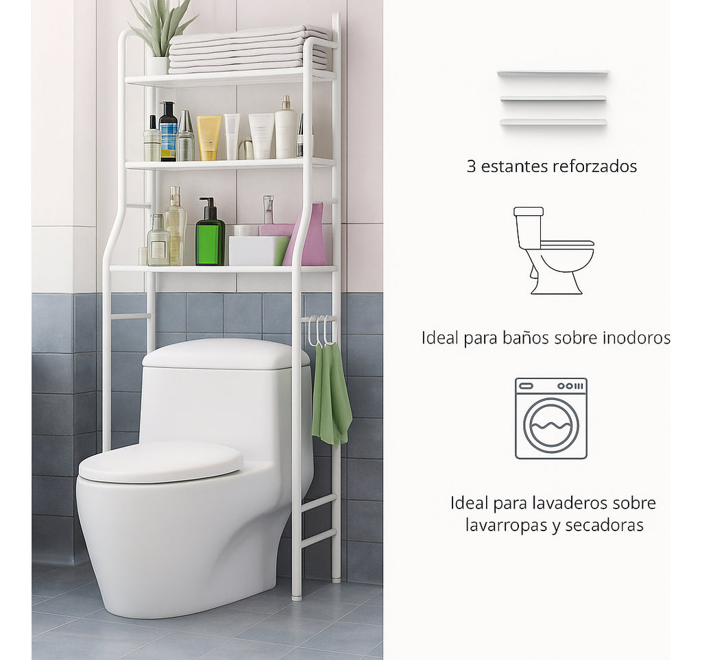 Armario Organizador de Inodoro Baño