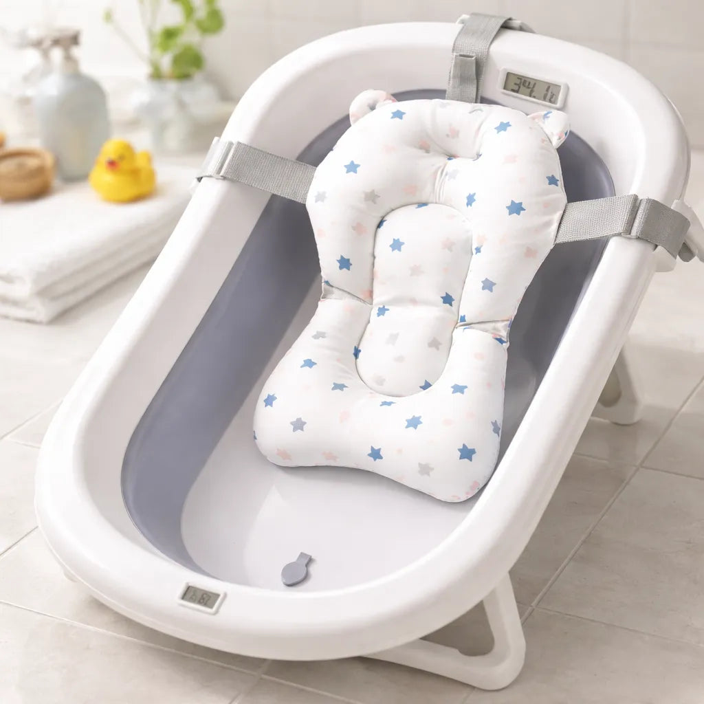 Baño Bañito Bebes Plegable Con Termómetro Con Baby Splash