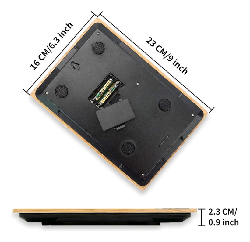 Balanza Digital de Comida Madera