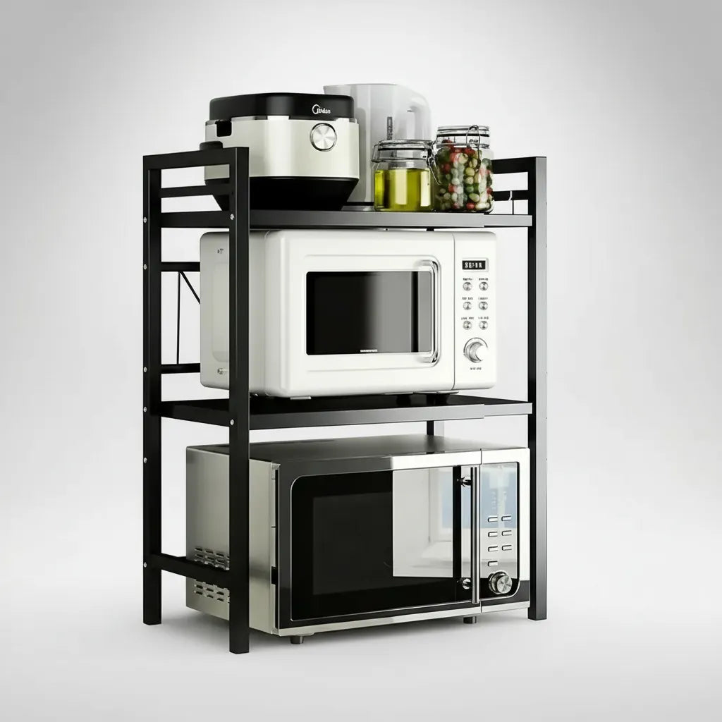 Soporte Multifunción Ajustable De Metal 2 Niveles Premium