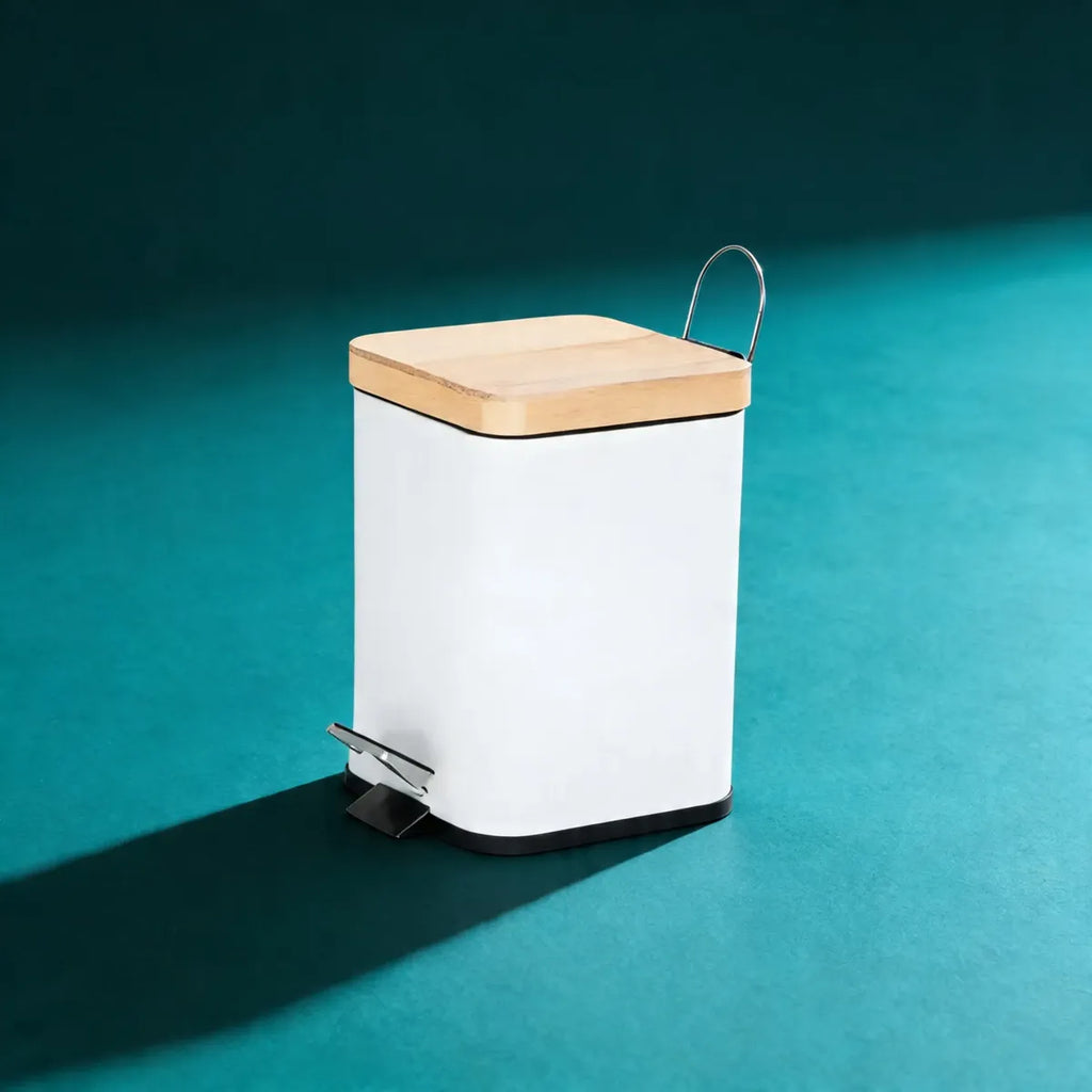 Tarro Basurero Cesto Residuos Tacho Pedal Baño Cocina 3 Lts