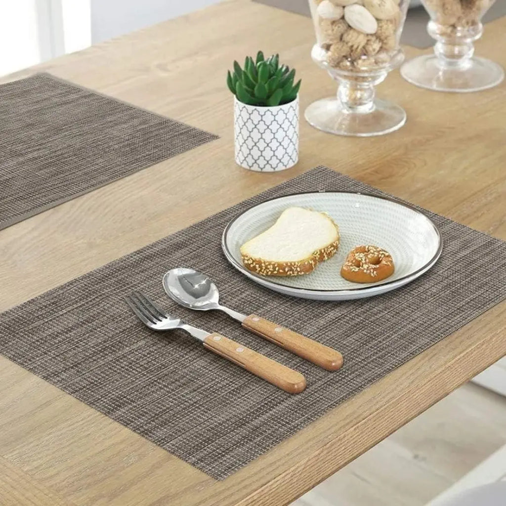 Mantel Individual Mesa Estilo Tejido Pvc Premium