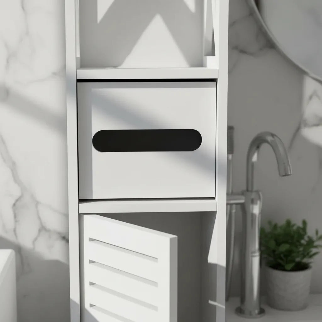Mueble Organizador Multiuso Puerta Estantes Ideal Baño