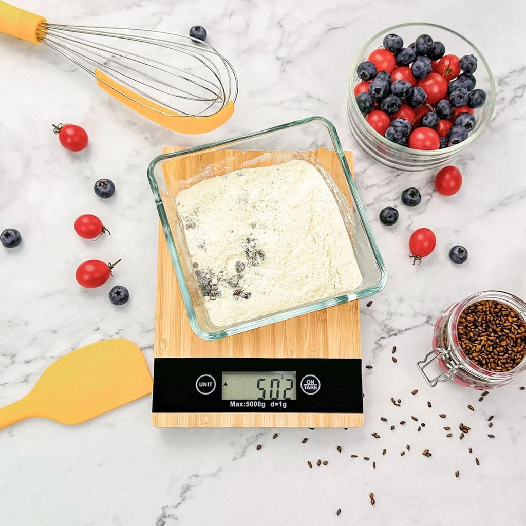 Balanza Digital de Comida Madera