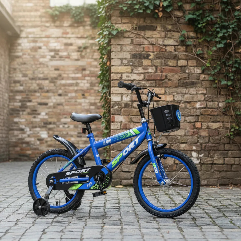 Bicicleta Infantil Rodado 12 y 16 con Rueditas, Canasto y Guardabarros