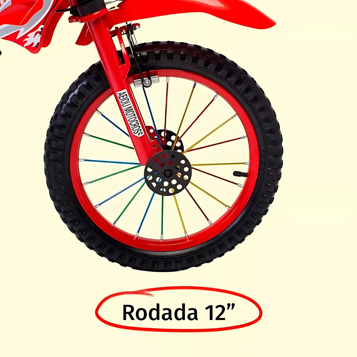 Bicicleta de Niño Motocross - Rojo