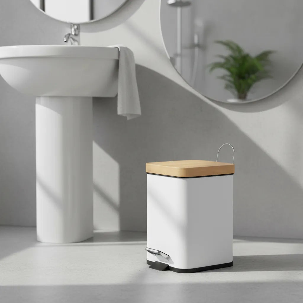 Tarro Basurero Cesto Residuos Tacho Pedal Baño Cocina 3 Lts
