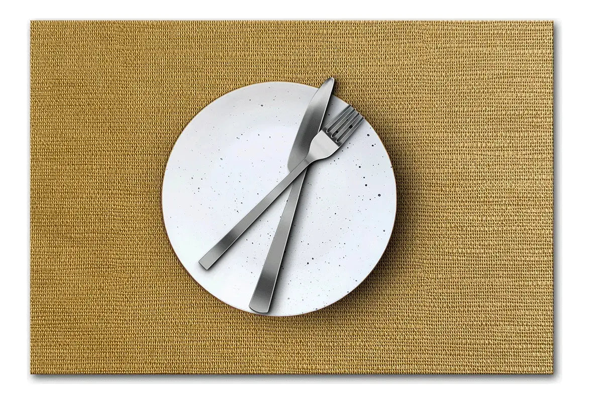 Mantel Individual Mesa Estilo Tejido Pvc Premium