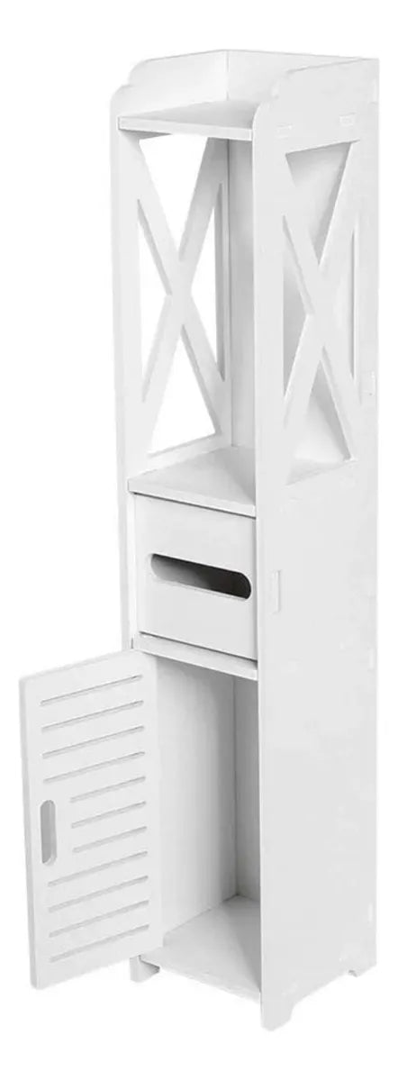 Mueble Organizador Multiuso Puerta Estantes Ideal Baño
