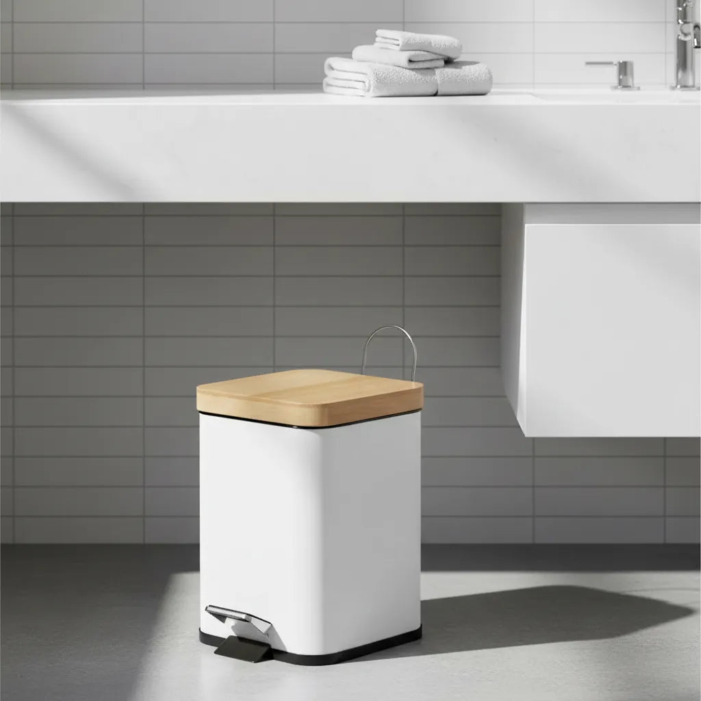 Tarro Basurero Cesto Residuos Tacho Pedal Baño Cocina 3 Lts