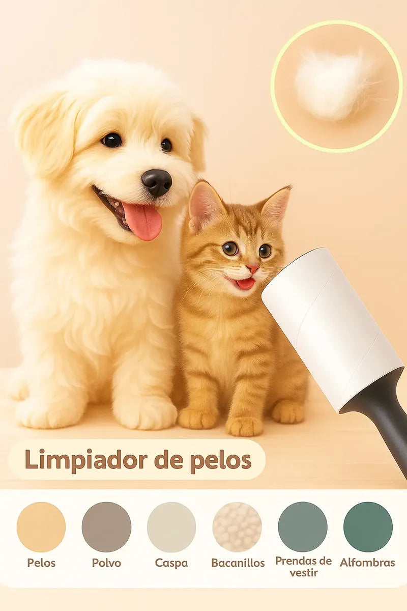 Rodillo Quita Pelos Adhesivo Pack X5 Repuestos Quita Pelusa