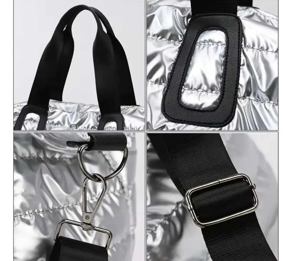 Bolso Acolchonado Silver