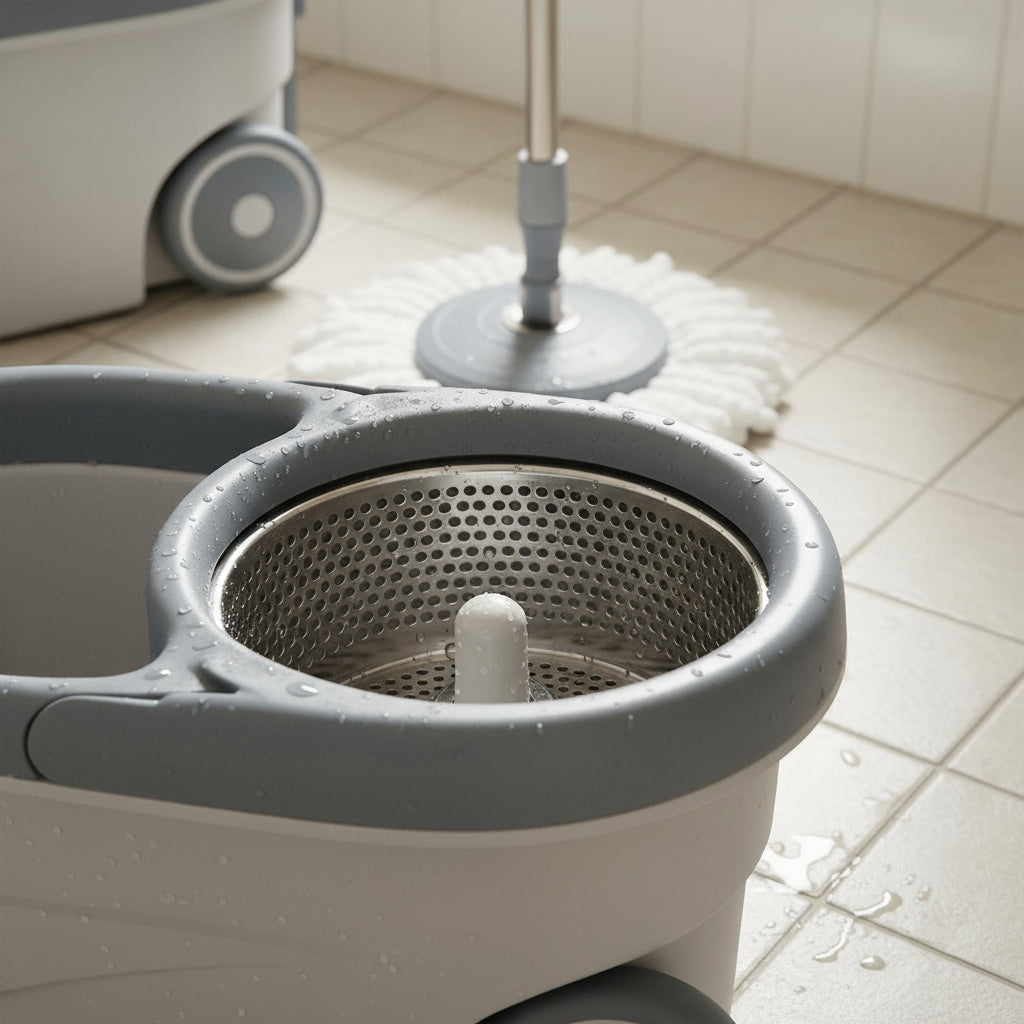 Mopa con Centrifugado + Trapeador - Gris