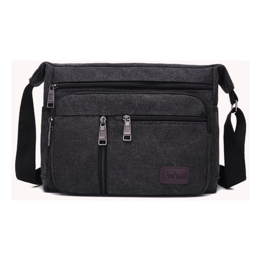 Morral Bandolera 5 Bolsillos - Negro