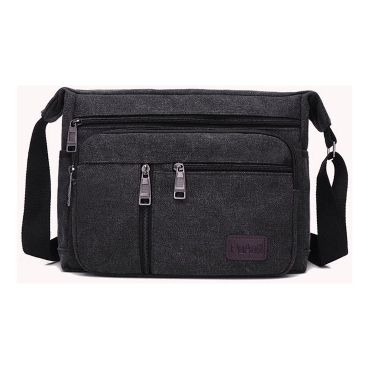 Morral Bandolera 5 Bolsillos - Negro