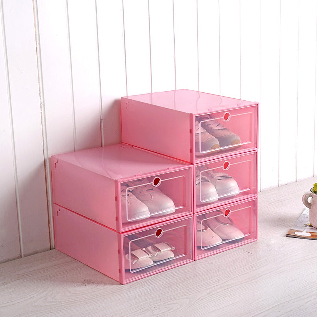 Zapatera Apilable x 6 - Negro