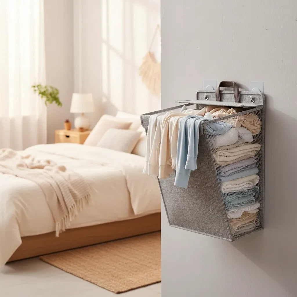 Canasto Ropa Sucia Cesto Plegable Organizador Ropa Colgante