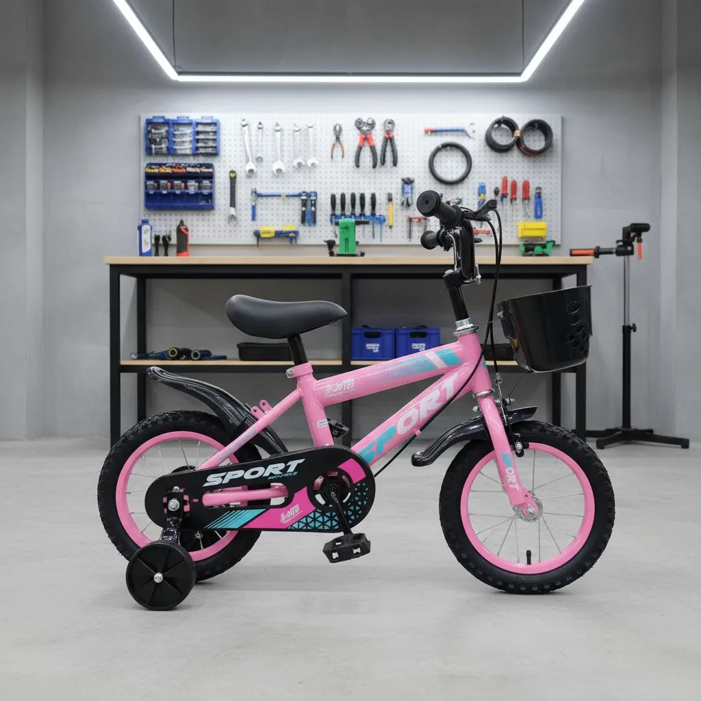 Bicicleta Infantil Rodado 12 y 16 con Rueditas, Canasto y Guardabarros