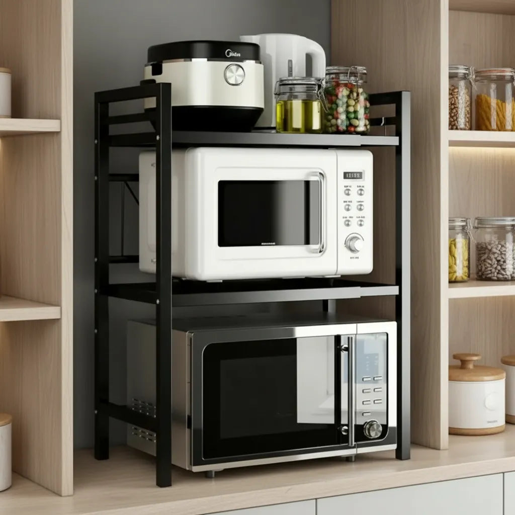 Soporte Multifunción Ajustable De Metal 2 Niveles Premium
